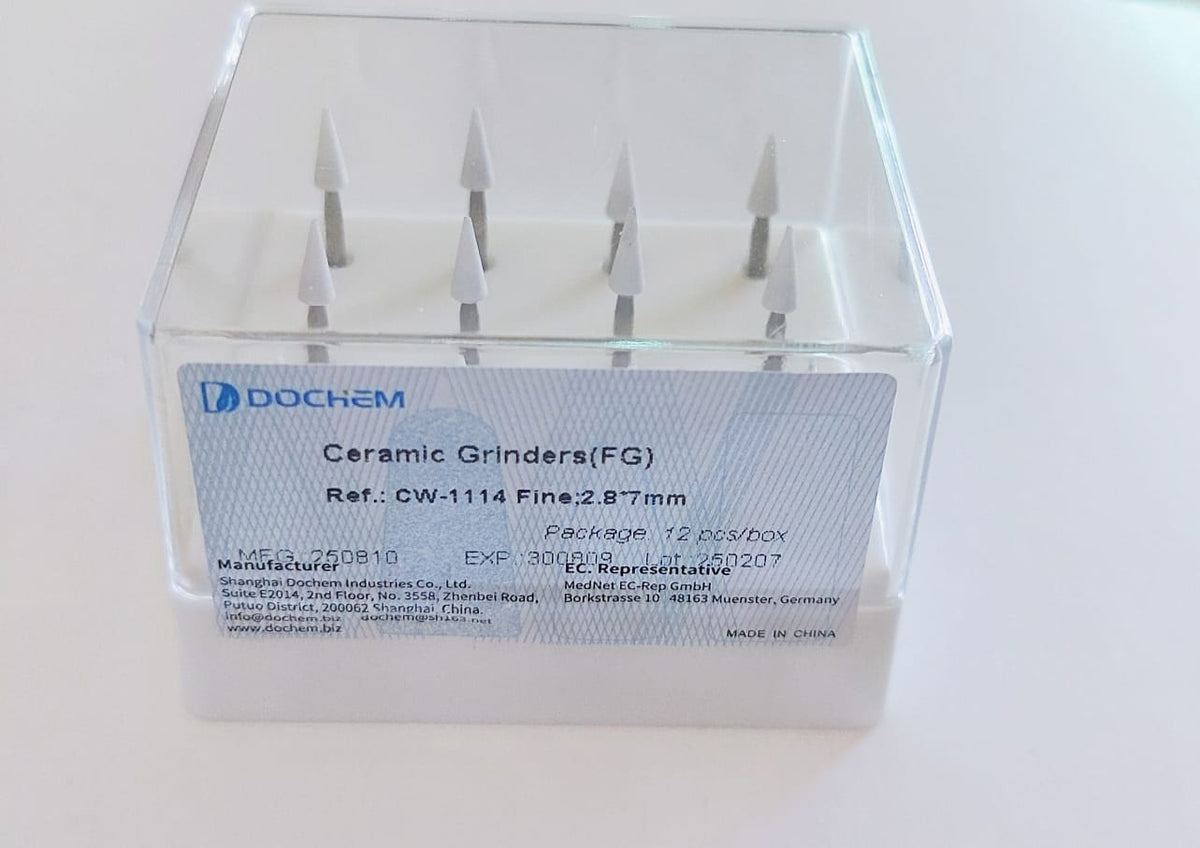 Ceramic Grinders White Stone Polishing Burs FG