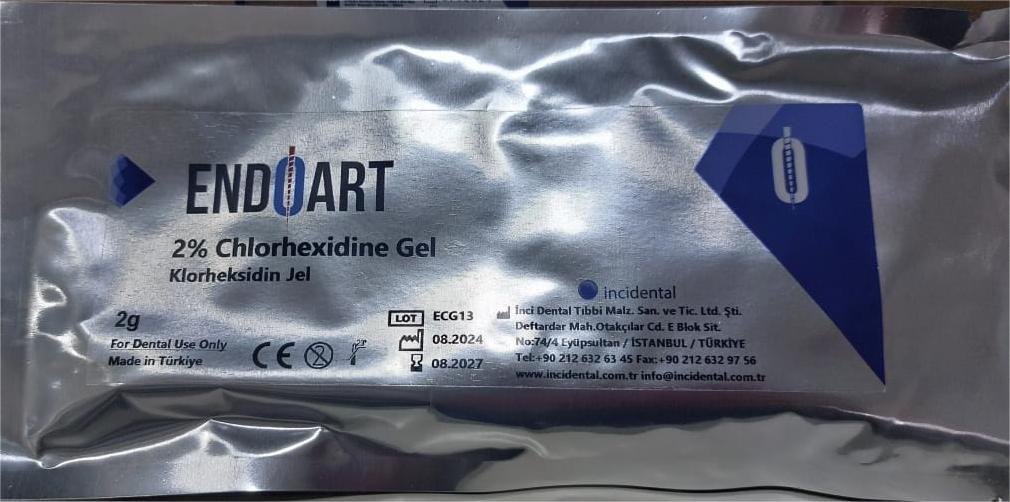 EndoArt 2% Chlorhexidine Gel 2g X 1 Syringe