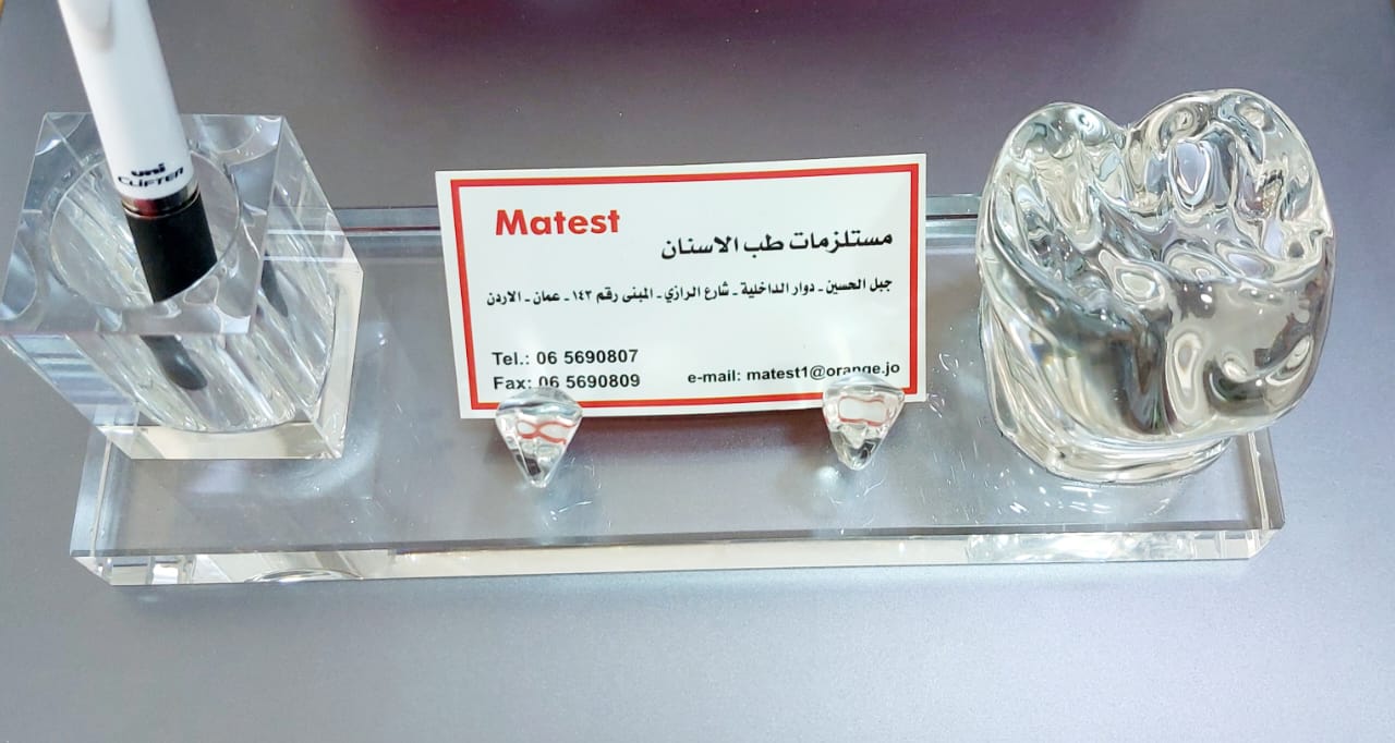 Crystal Glass Business Card Holder For Dental Decorations