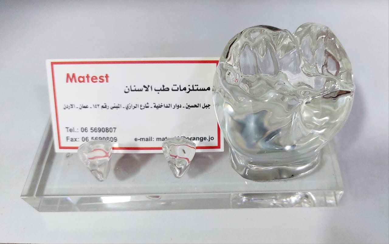 Crystal Glass Business Card Holder For Dental Decorations