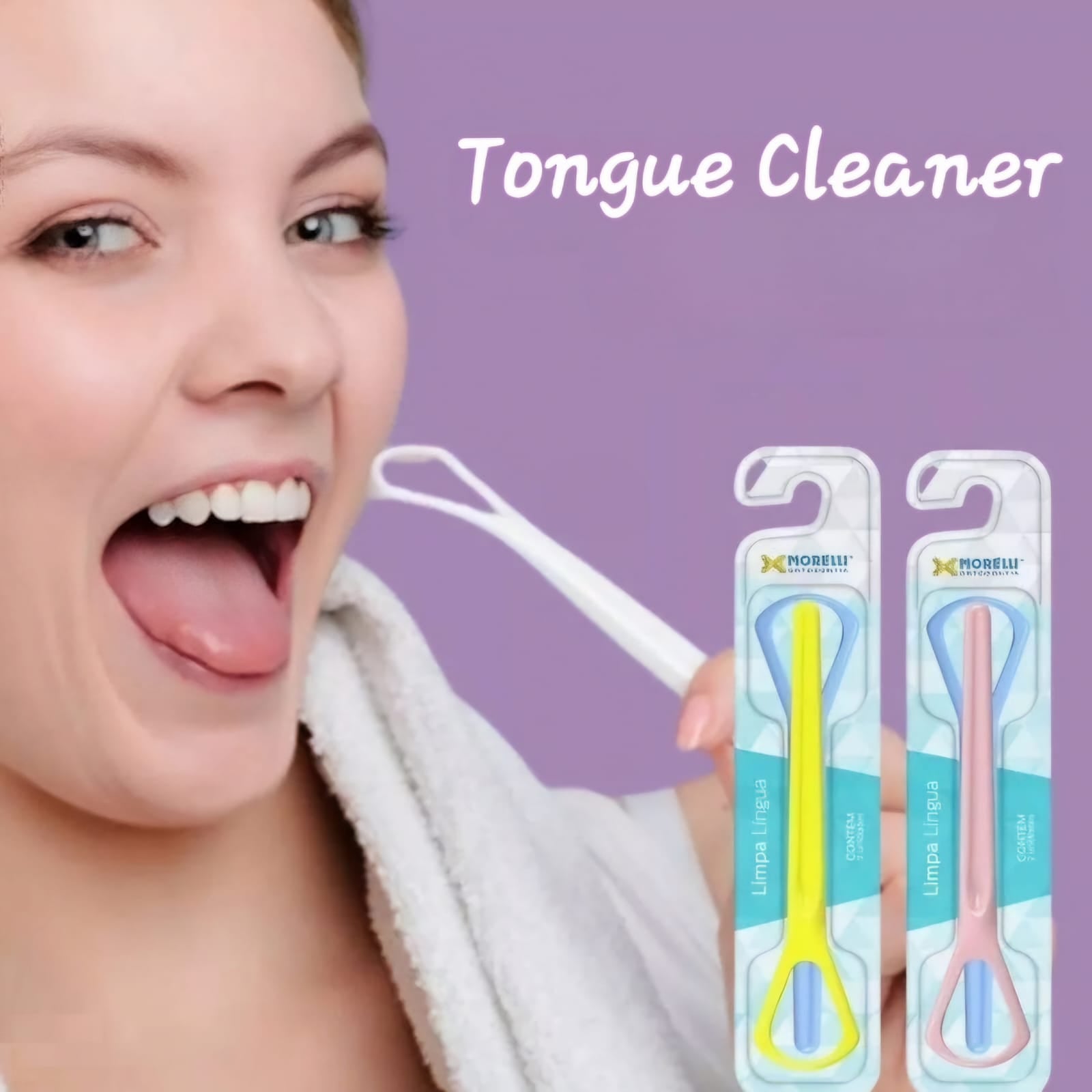 Tongue Cleaner Blue & Yellow