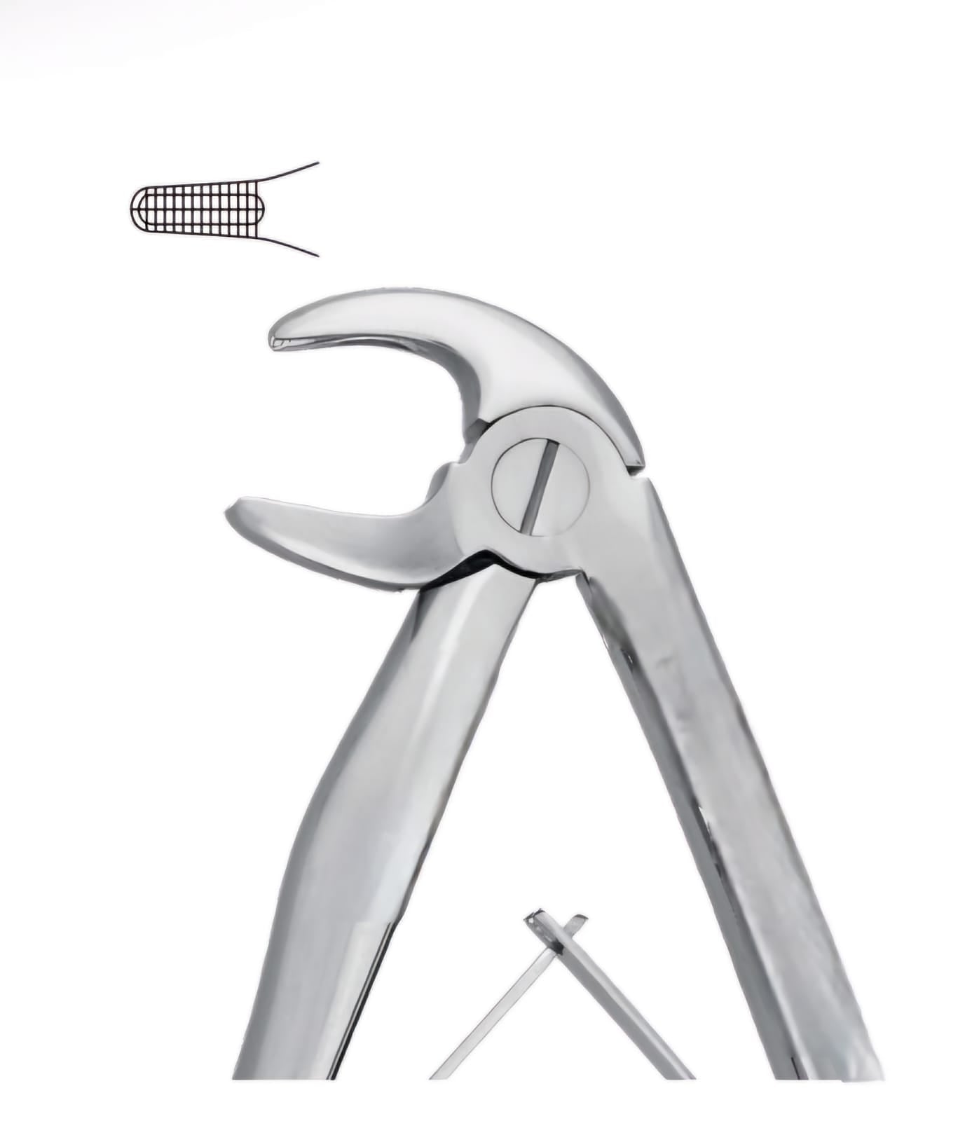 PEDODONTIC TOOTH FORCEPS - SPRINGS LOADED HANDLE