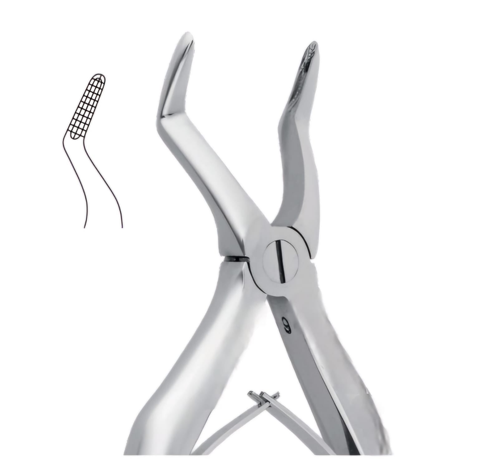 PEDODONTIC TOOTH FORCEPS - SPRINGS LOADED HANDLE