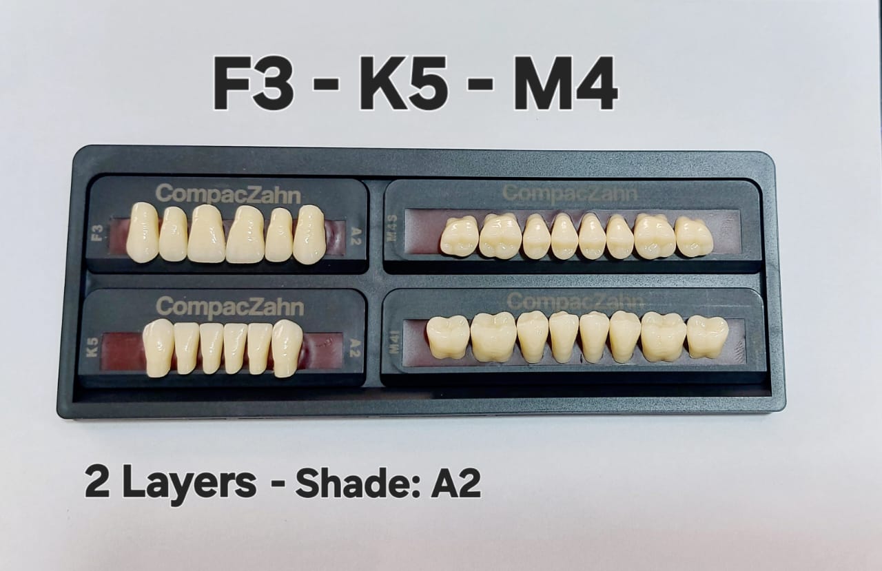 CompacZahn Acrylic Teeth 2 Layers Shade: A2