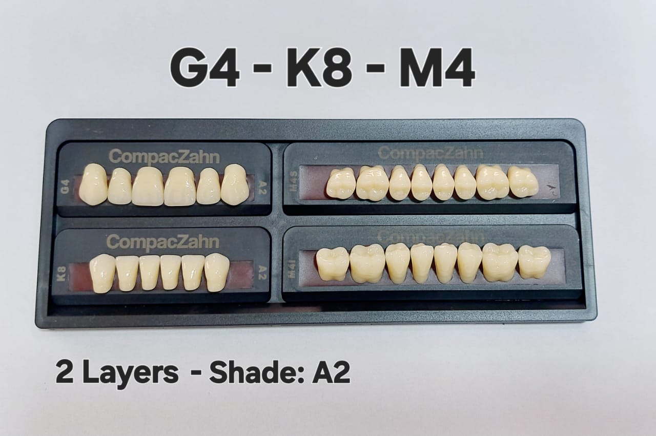 CompacZahn Acrylic Teeth 2 Layers Shade: A2