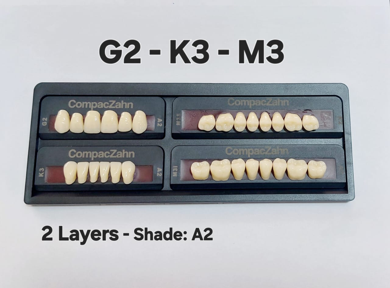 CompacZahn Acrylic Teeth 2 Layers Shade: A2