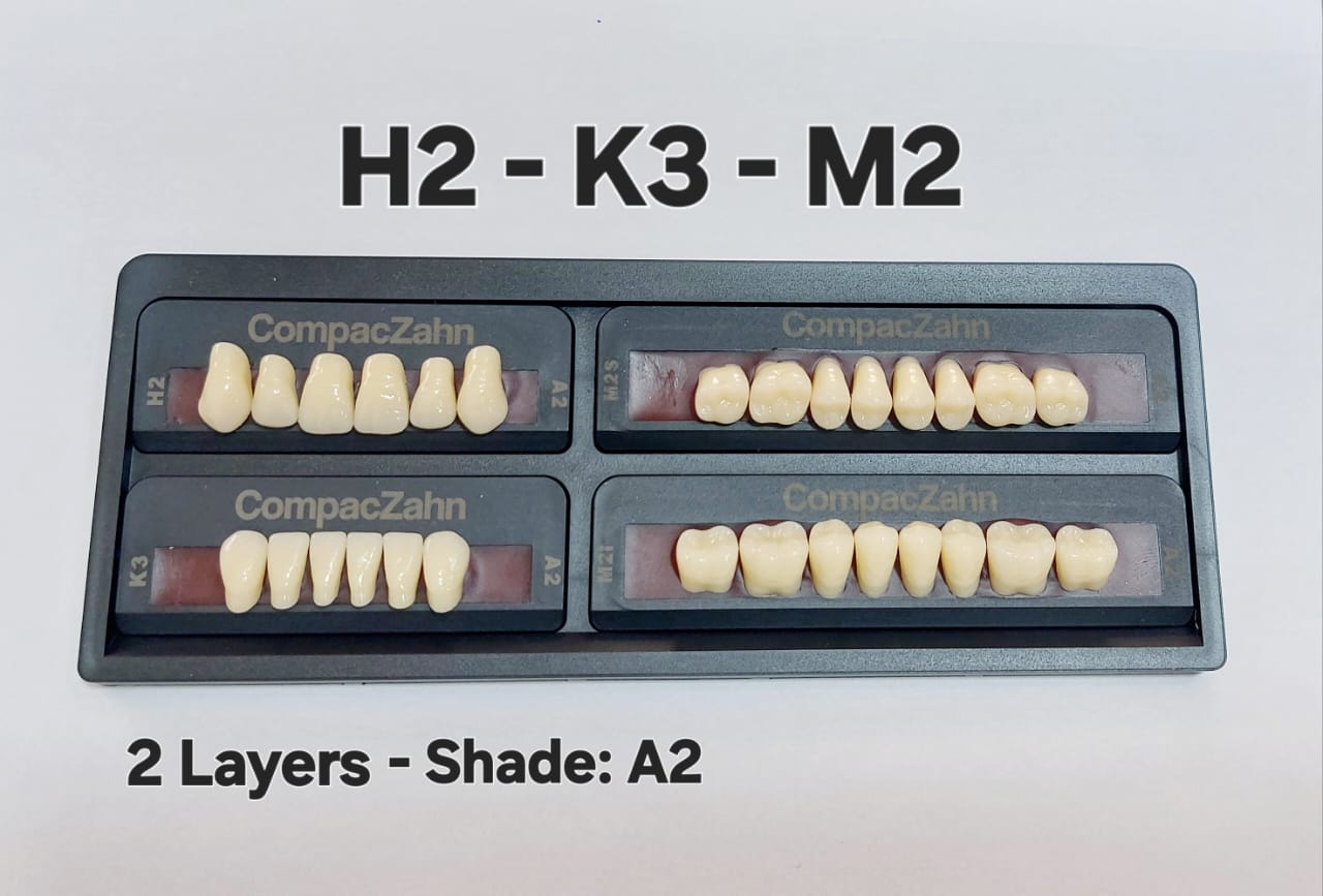 CompacZahn Acrylic Teeth 2 Layers Shade: A2