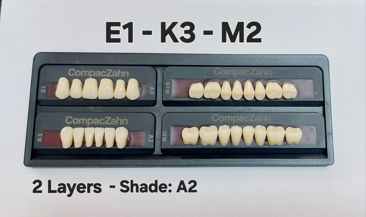 CompacZahn Acrylic Teeth 2 Layers Shade: A2