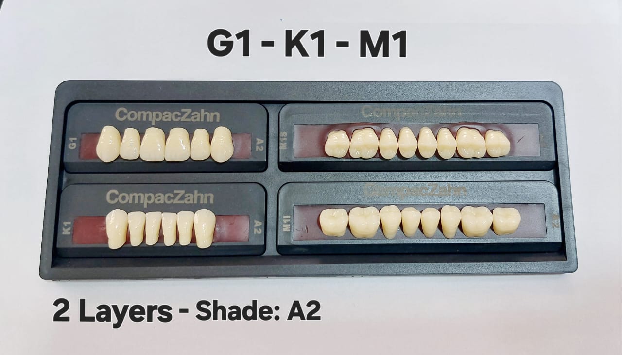 CompacZahn Acrylic Teeth 2 Layers Shade: A2