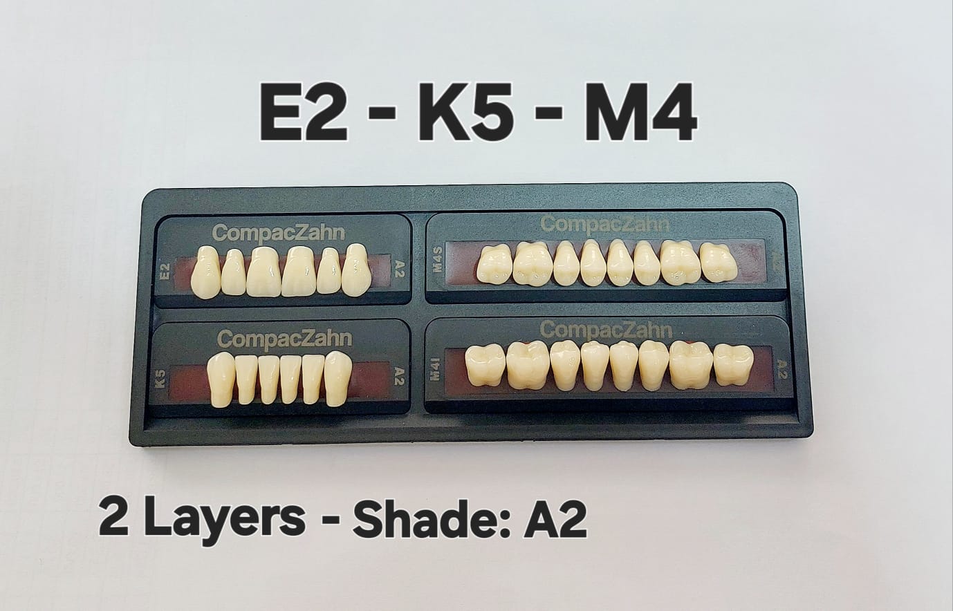 CompacZahn Acrylic Teeth 2 Layers Shade: A2