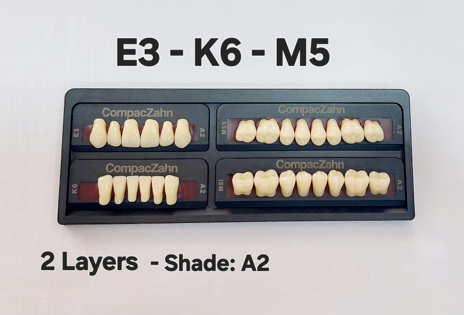 CompacZahn Acrylic Teeth 2 Layers Shade: A2