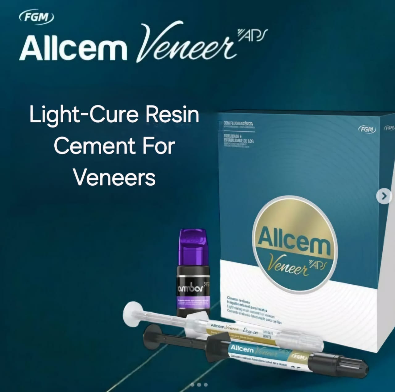 Allcem Veneer APS - Light-curing Resin Cement For Veneers & No-prep Veneers.