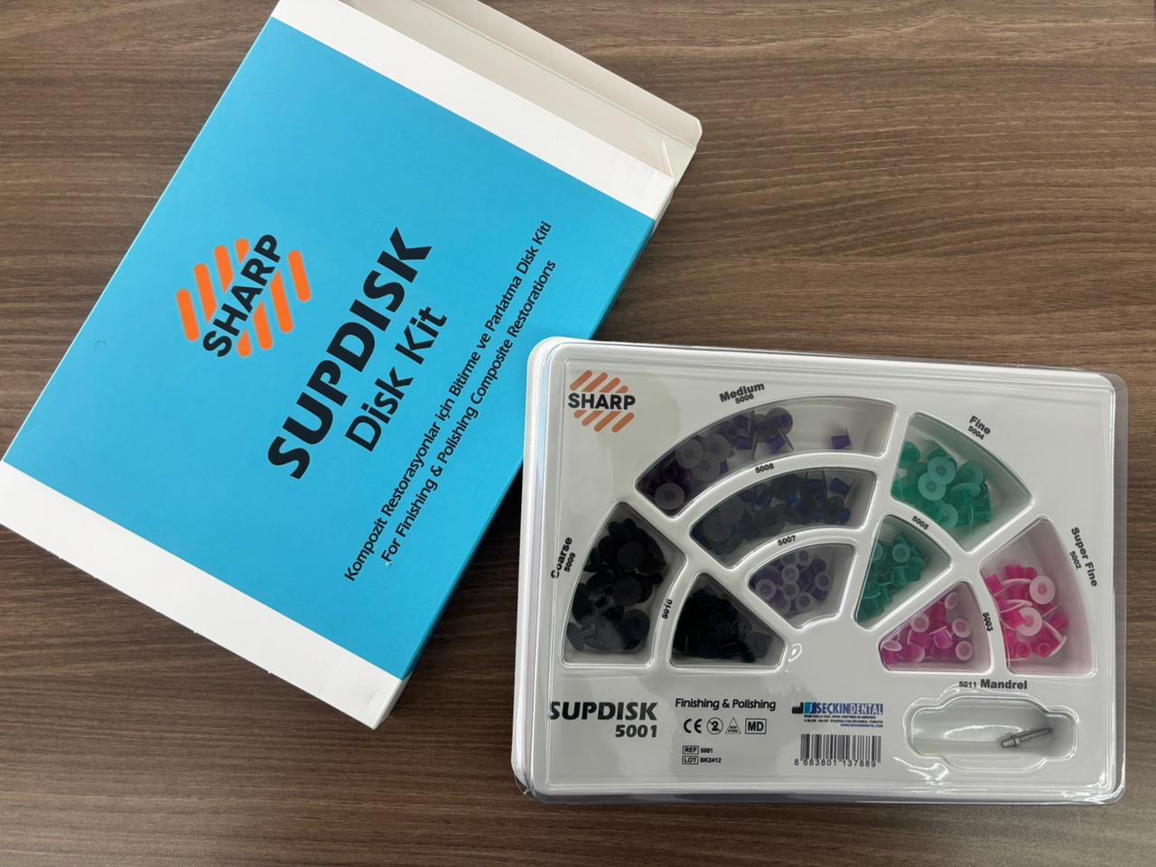 Supdisk- finishing & polishing disk for composite assorted kit (180pcs)