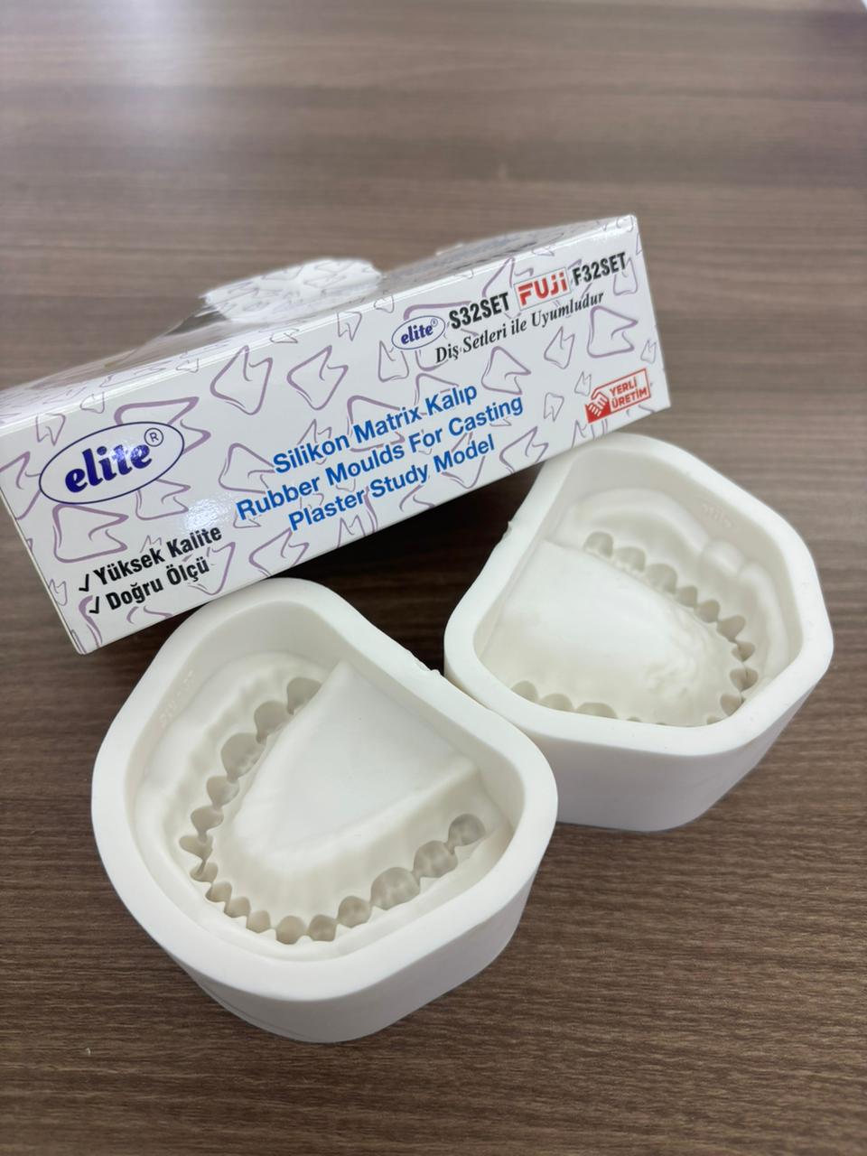 Elite silicone mold for plaster without teeth