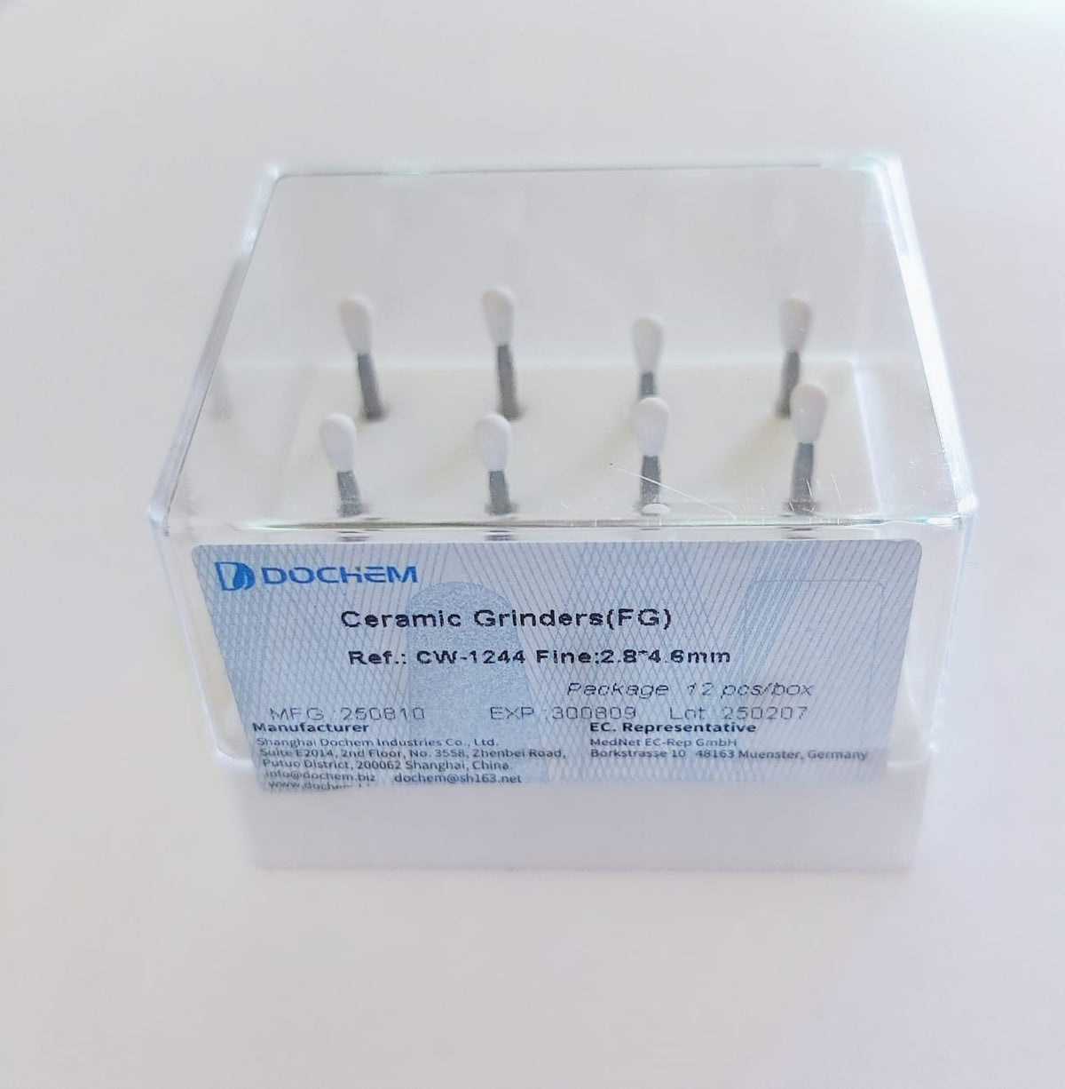 Ceramic Grinders White Stone Polishing Burs FG