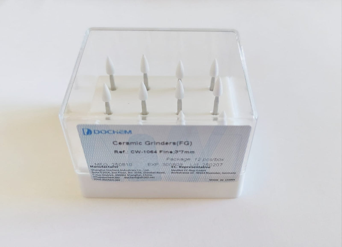 Ceramic Grinders White Stone Polishing Burs FG
