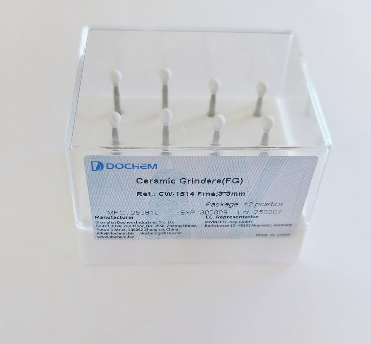 Ceramic Grinders White Stone Polishing Burs FG