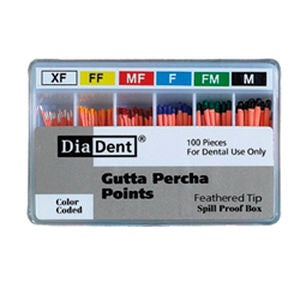 Feathered Tip Gutta Percha Points Millimeter Marked - Root Canal Filling Material