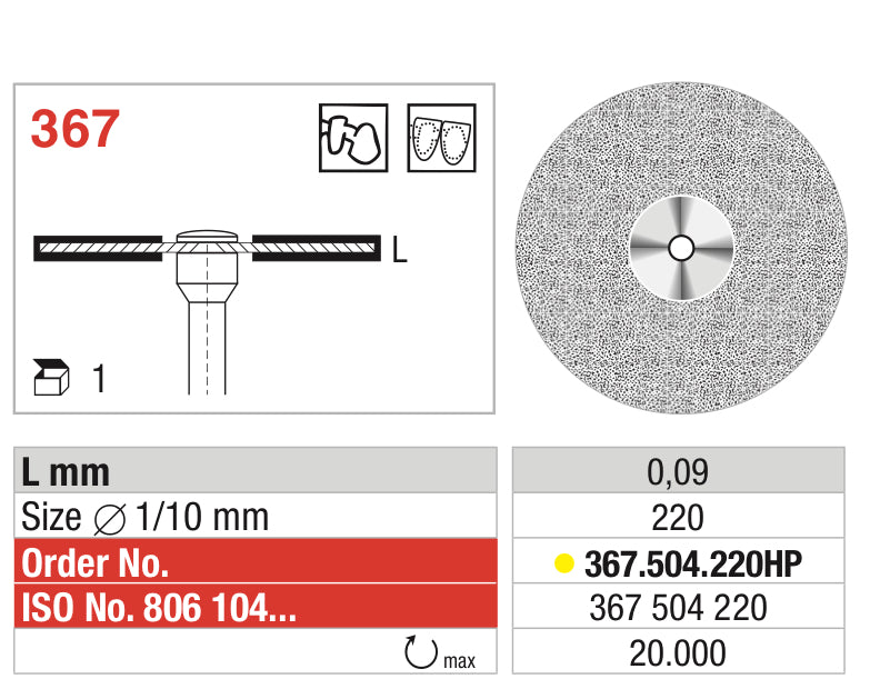Diamond Disc - Ultraflex - For porcelain and composite veneers